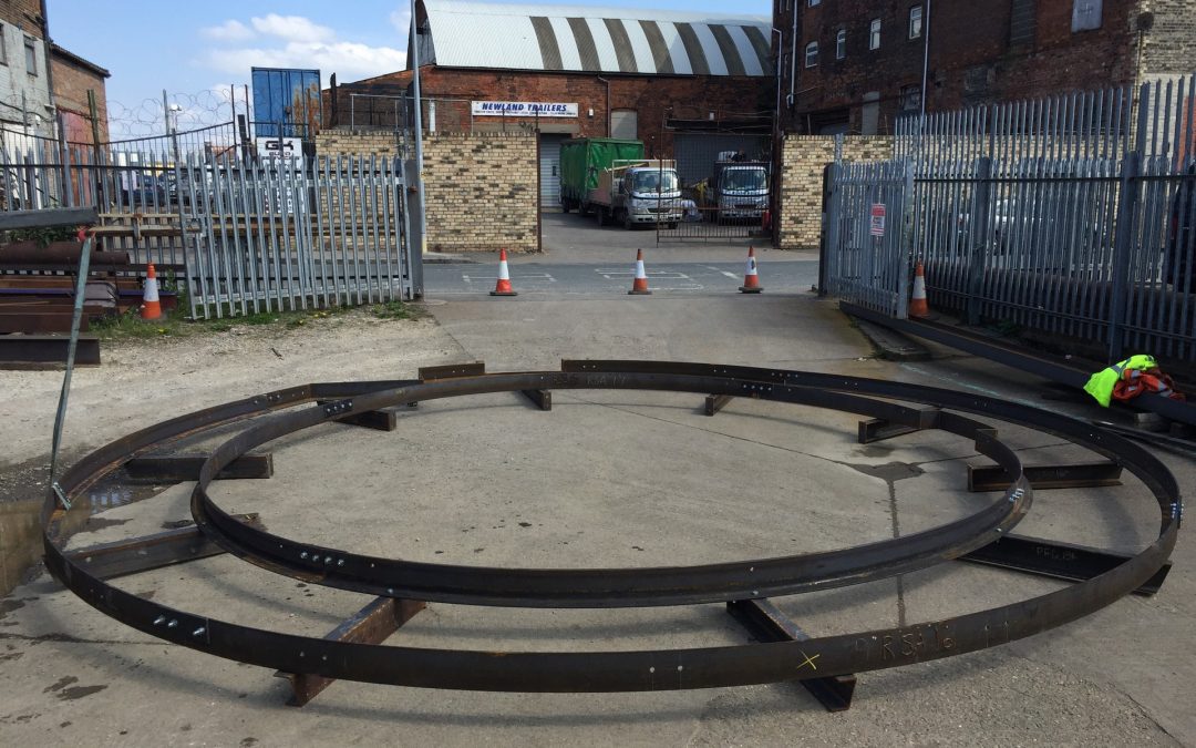 Dry run of curved Platforms for Cargills Hull plc.